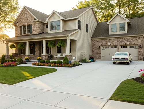 United Paving Contractors - South Jersey Concrete Driveway Paving